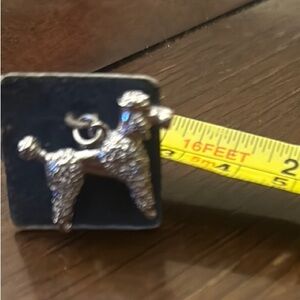 Silver Poodle Charm Pendant by Wells